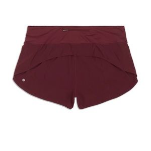 Maroon Lululemon shorts